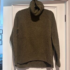 Madewell Olive Turtleneck Sweater